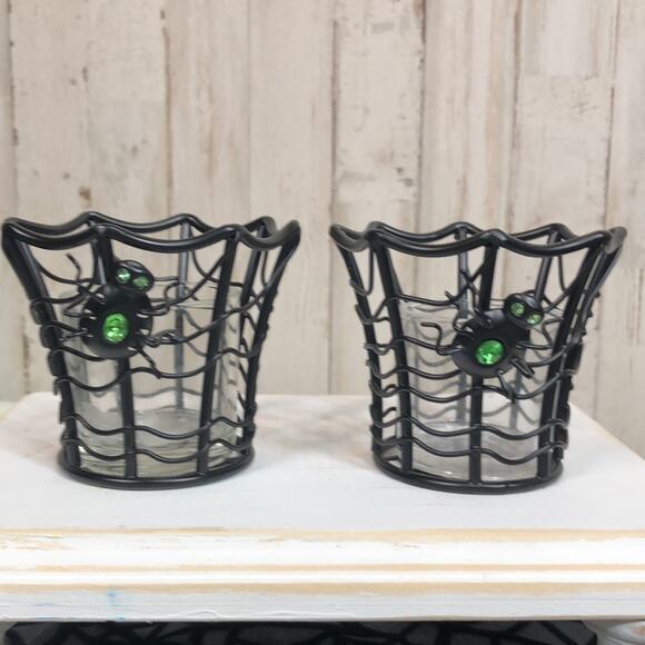 Partylite Halloween Votive and Tealight Holder Set with Aroma Melts Stand - Picture 10 of 16